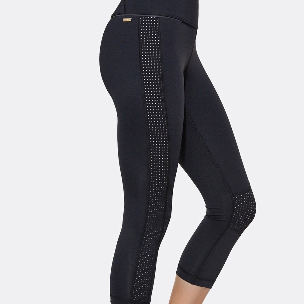 Alala Blocked Crop‎ Leggings Pin-dot Mesh Small